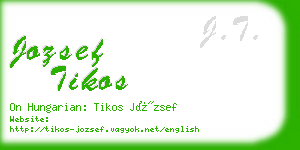 jozsef tikos business card